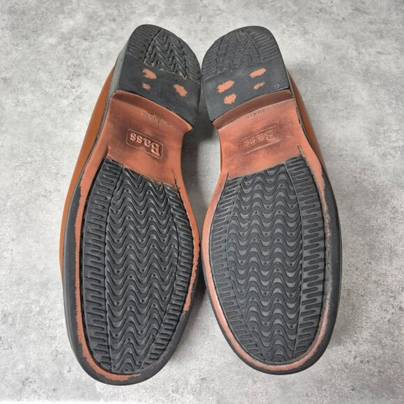 7 Bass Weejuns Marietta ll Brown Leather Tassel Kiltie Loafers - Picture 7 of 13